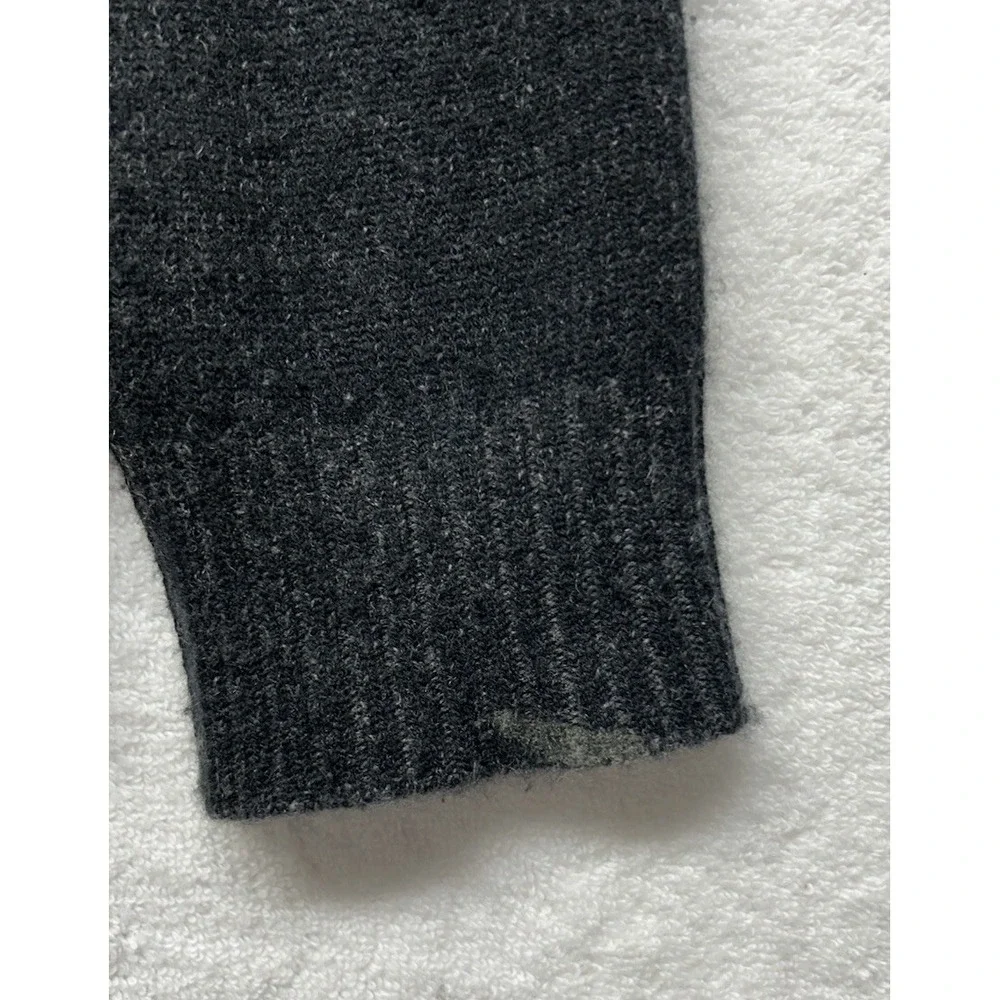 Neiman Marcus Mens Size L Black Long Sleeve Cashmere 1/4 Zip Sweater (J12)